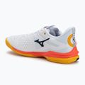 Кросівки тенісні чоловічі Mizuno Wave Exceed Tour 6 AC white/fiery coral 2/citrus 3
