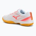 Кросівки тенісні дитячі Mizuno Break Shot 5 Jr CC white/calypso coral/citrus 3