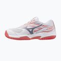 Кросівки тенісні дитячі Mizuno Break Shot 5 Jr CC white/blue granite/calypso coral 8