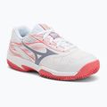 Кросівки тенісні дитячі Mizuno Break Shot 5 Jr CC white/blue granite/calypso coral