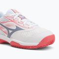 Кросівки тенісні дитячі Mizuno Break Shot 5 Jr CC white/blue granite/calypso coral 7