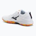 Кросівки для бадмінтону Mizuno Wave Claw 3 white/citrus/calypso coral 3