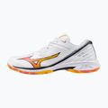 Кросівки для бадмінтону Mizuno Wave Claw 3 white/citrus/calypso coral 8