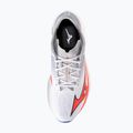 Кросівки для бігу чоловічі Mizuno Wave Rebellion Flash 3 white/fiery coral 2/iris bloom 7