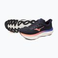 Кросівки для бігу жіночі Mizuno Wave Sky 9 odyssey gray/striking coral/iris bloom 9