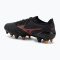 Кросівки футбольні чоловічі Mizuno Morelia Neo IV Beta Elite Mix SG black/morelia 40th red/black 3