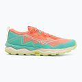 Кросівки для бігу жіночі Mizuno Wave Daichi 9 fresh salmon/white/sharp green 2