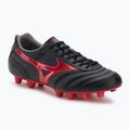 Кросівки футбольні Mizuno Morelia II Club FG black/morelia 40th red/black sand