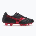 Кросівки футбольні Mizuno Morelia II Club FG black/morelia 40th red/black sand 2
