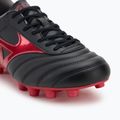 Кросівки футбольні Mizuno Morelia II Club FG black/morelia 40th red/black sand 7