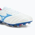Кросівки футбольні чоловічі Mizuno Morelia Neo IV β Japan Fg white/tanager turquoise/pink tetra 7