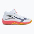 Кросівки волейбольні Mizuno Thunder Blade Z Mid white/fiery coral 2/citrus 2