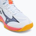 Кросівки волейбольні Mizuno Thunder Blade Z Mid white/fiery coral 2/citrus 7
