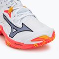 Кросівки волейбольні Mizuno Wave Lightning Z8 white/fiery coral 2/citrus 7