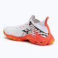 Кросівки волейбольні Mizuno Wave Lightning Neo 3 white/fiery coral 2/citrus 3