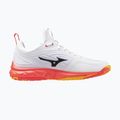 Кросівки волейбольні Mizuno Wave Luminous 3 white/fiery coral 2/citrus 2