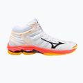Кросівки волейбольні Mizuno Wave Voltage 2 Mid white/fiery coral 2/citrus