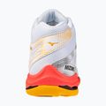 Кросівки волейбольні Mizuno Wave Voltage 2 Mid white/fiery coral 2/citrus 3