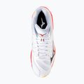 Кросівки волейбольні Mizuno Wave Voltage 2 Mid white/fiery coral 2/citrus 5