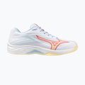 Кросівки волейбольні жіночі Mizuno Thunder Blade Z white/calypso coral/pale banan