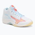 Кросівки волейбольні жіночі Mizuno Thunder Blade Z Mid white/calypso coral/pale banan