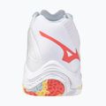 Кросівки волейбольні жіночі Mizuno Wave Lightning Z8 Mid white/calypso coral/pale banan 3