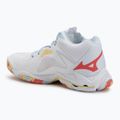 Кросівки волейбольні жіночі Mizuno Wave Lightning Z8 Mid white/calypso coral/pale banan 3