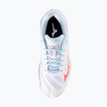Кросівки волейбольні жіночі Mizuno Wave Voltage 2 white/calypso coral/pale banan 5