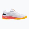 Кросівки волейбольні дитячі Mizuno Lightning Star Z7 white/fiery coral 2/citrus 2