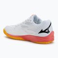 Кросівки волейбольні дитячі Mizuno Lightning Star Z7 white/fiery coral 2/citrus 3