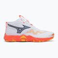 Кросівки волейбольні Mizuno Wave Momentum Elite Mid white/fiery coral 2/citrus 2