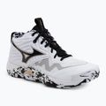 Кросівки волейбольні Mizuno Wave Momentum Elite Mid white/black/ge gold
