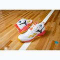 Кросівки волейбольні Mizuno Wave Momentum Pro white/fiery coral 2/citrus 7