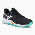 Кросівки волейбольні Mizuno Wave Momentum Pro black/tangelo/ice green