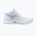 Кросівки волейбольні жіночі  Mizuno Wave Momentum Elite Mid white/blue tint