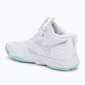 Кросівки волейбольні жіночі  Mizuno Wave Momentum Elite Mid white/blue tint 3