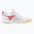 Кросівки волейбольні жіночі Mizuno Wave Momentum Pro white/calypso coral/pale banan