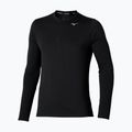 Лонгслів для бігу чоловічий Mizuno Core Impulse Half Zip Tee black