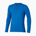 Лонгслів для бігу чоловічий Mizuno Core Impulse Half Zip Tee princess blue