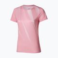 Футболка для бігу жіноча Mizuno Core Graphic Tee bleached mauve