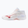 Кросівки волейбольні жіночі Mizuno Lightning Select Mid white/rose elegance/lava falls