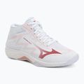 Кросівки волейбольні жіночі Mizuno Lightning Select Mid white/rose elegance/lava falls