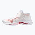 Кросівки волейбольні жіночі Mizuno Wave Lightning Elite Mid white/rose elegance/lava falls