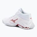 Кросівки волейбольні жіночі Mizuno Wave Lightning Elite Mid white/rose elegance/lava falls 3
