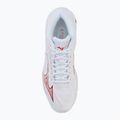 Кросівки волейбольні жіночі Mizuno Wave Lightning Elite Mid white/rose elegance/lava falls 5