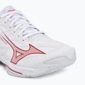 Кросівки волейбольні жіночі Mizuno Wave Lightning Elite white/rose elegance/lava falls 7