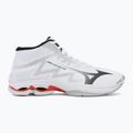 Кросівки волейбольні Mizuno Wave Lightning Pro Mid white/black/fiery red 2