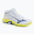 Кросівки волейбольні Mizuno Wave Lightning Elite Mid white/lighting yellow/dazzling blue