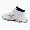 Кросівки волейбольні Mizuno Wave Lightning Elite Mid white/black/fiery red 3