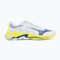 Кросівки волейбольні Mizuno Wave Lightning Elite white/lighting yellow/dazzling blue 2